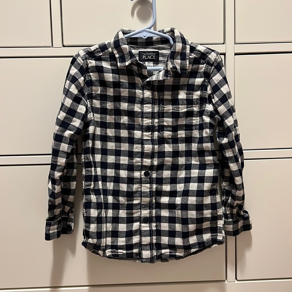 Dark blue flannel